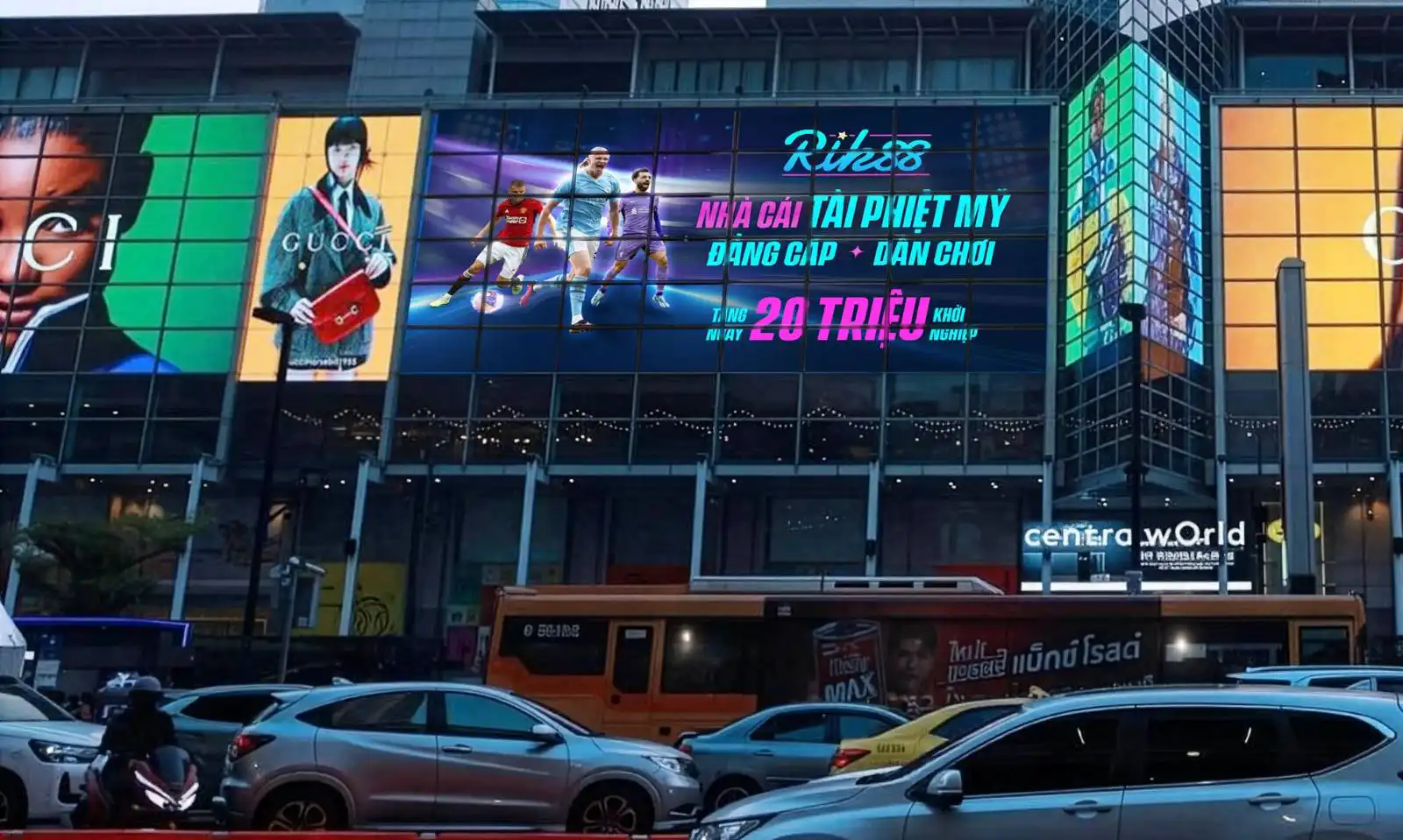 Billboard Rik88 định vị “Tài Phiệt Mỹ”